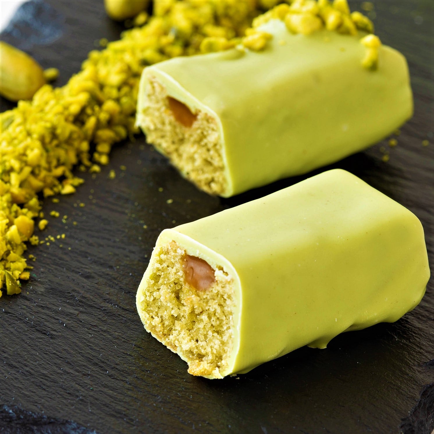 FINANCIER AL PISTACCHIO E CARAMELLO